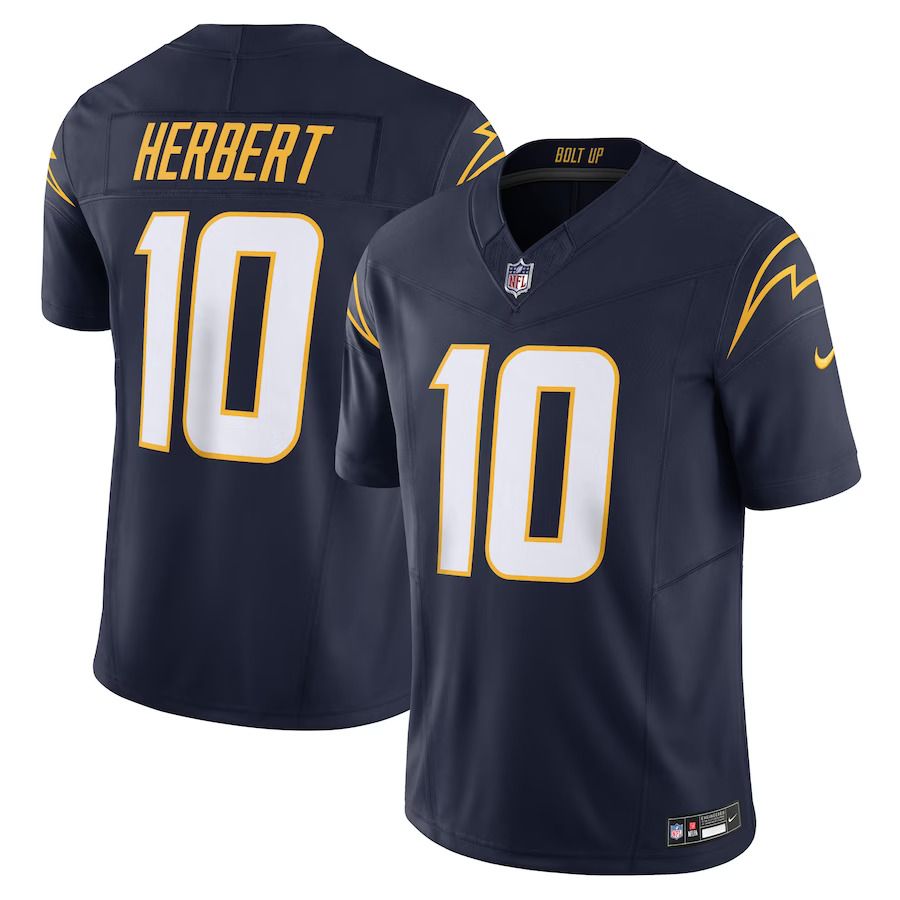 Men Los Angeles Chargers #10 Justin Herbert Nike Navy Vapor F.U.S.E. Limited NFL Jersey->los angeles chargers->NFL Jersey